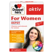 Illustration of the product packaging Doppelherz aktiv For Women DEPOT front view